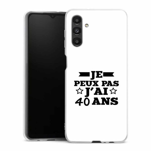 Coque Samsung A04S Je peux pas j'ai 40 ans